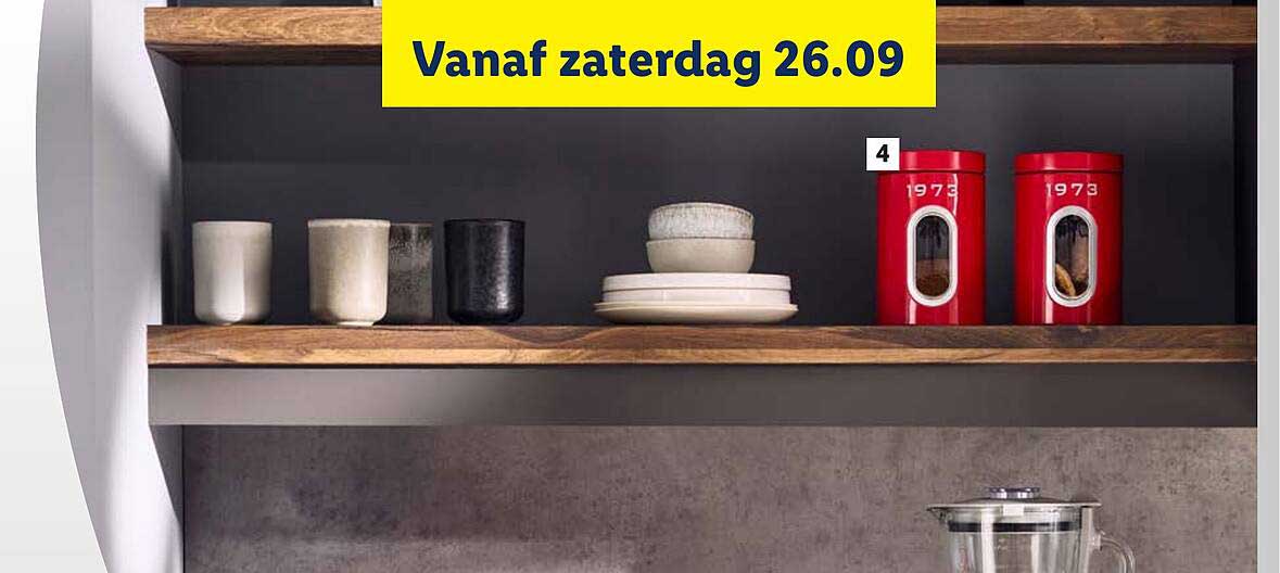 Vanaf zaterdag 26.09