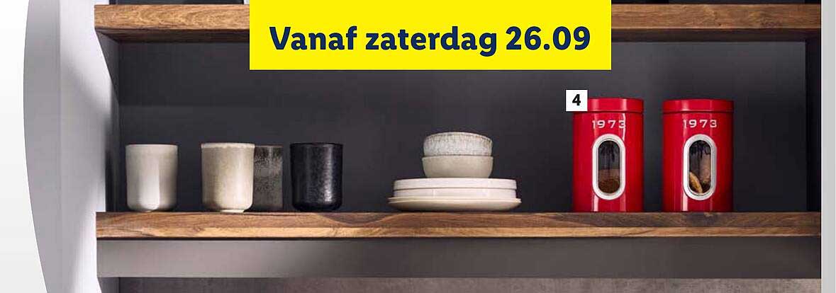 Vanaf zaterdag 26.09