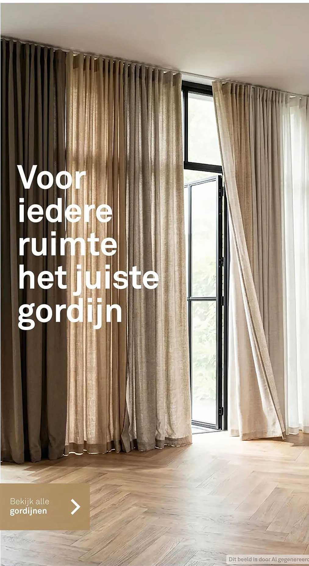 Voor iedere ruimte het juiste gordijn