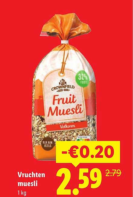 Vruchten muesli 1 kg