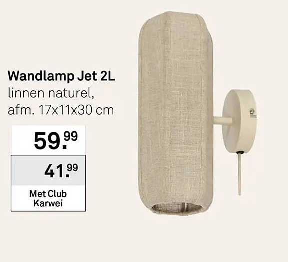 Wandlamp Jet 2L