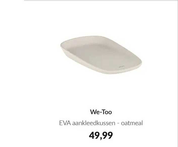 We-Too EVA aankleedkussen - oatmeal