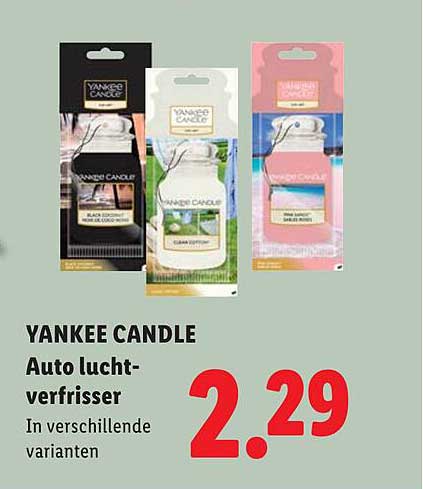 YANKEE CANDLE Auto luchtverfrisser