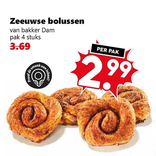 Zeeuwse bolussen van bakker Dam pak 4 stuks
