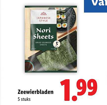 Zeewierbladen 5 stuks