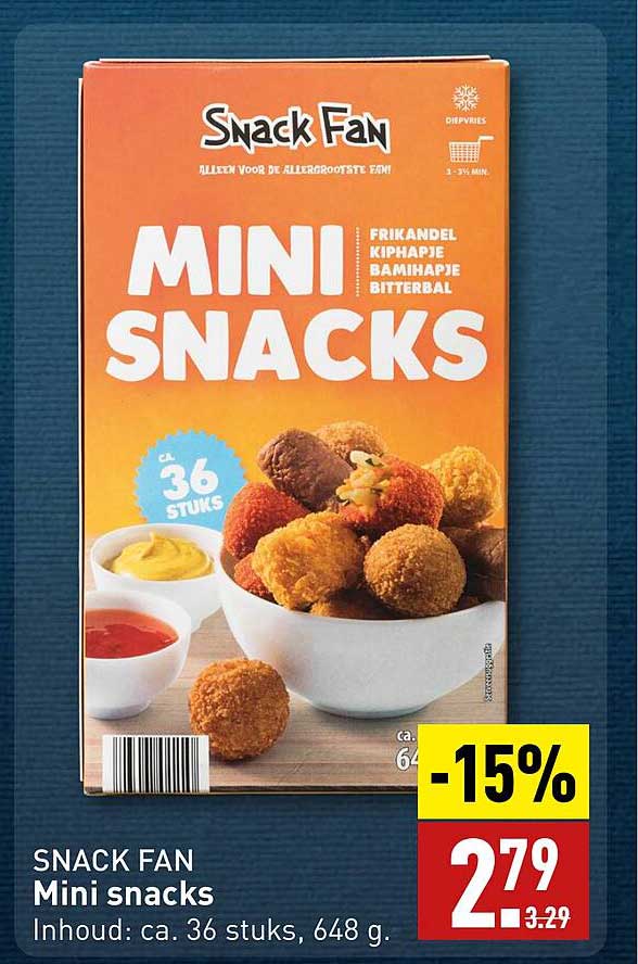 Snack Fan Mini Snacks aanbieding bij ALDI