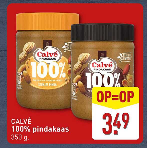 CALVÉ 100% pindakaas