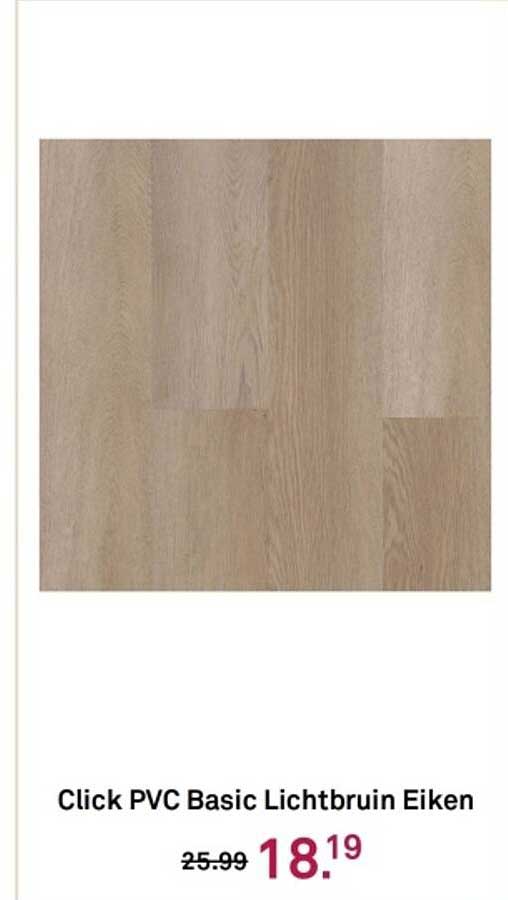 Click PVC Basic Lichtbruin Eiken