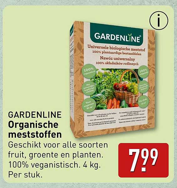 GARDENLINE Organische meststoffen