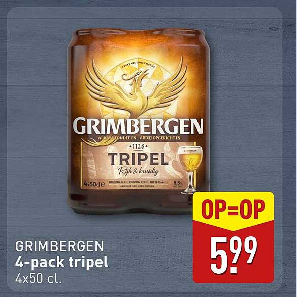 GRIMBERGEN 4-pack tripel 4x50 cl.