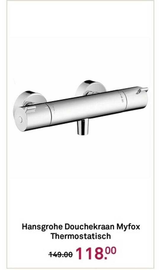 Hansgrohe Douchekraan Myfox Thermostatisch