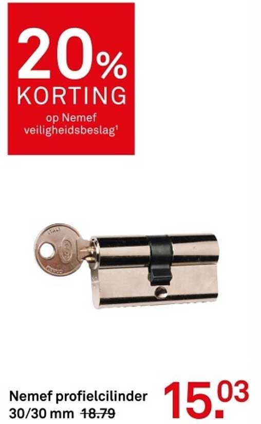 20% KORTING op Nemef veiligheidsbeslag