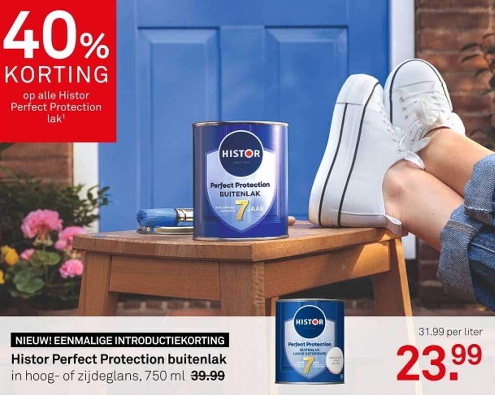 40% KORTING op alle Histor Perfect Protection lak