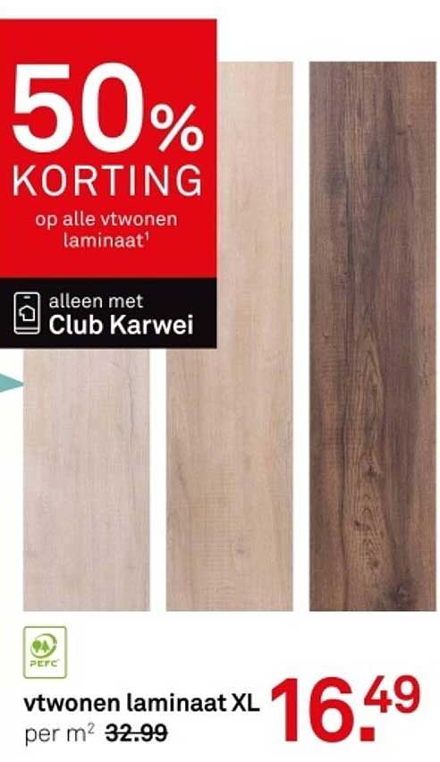 50% KORTING op alle vt wonen laminaat