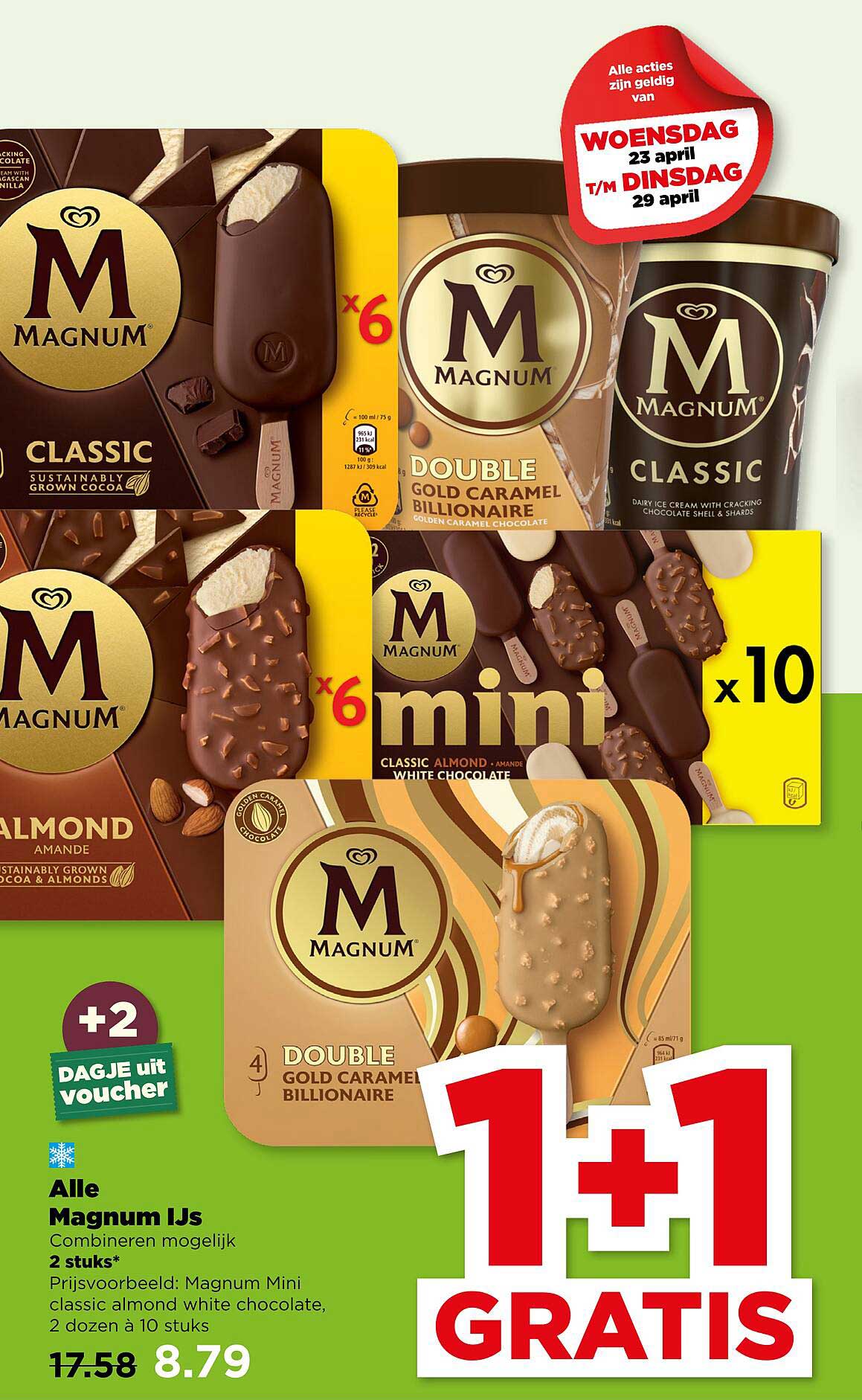 Alle Magnum IJs Combineren mogelijk 1+1 GRATIS