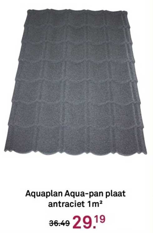 Aquaplan Aqua-pan plaat antraciet 1m²