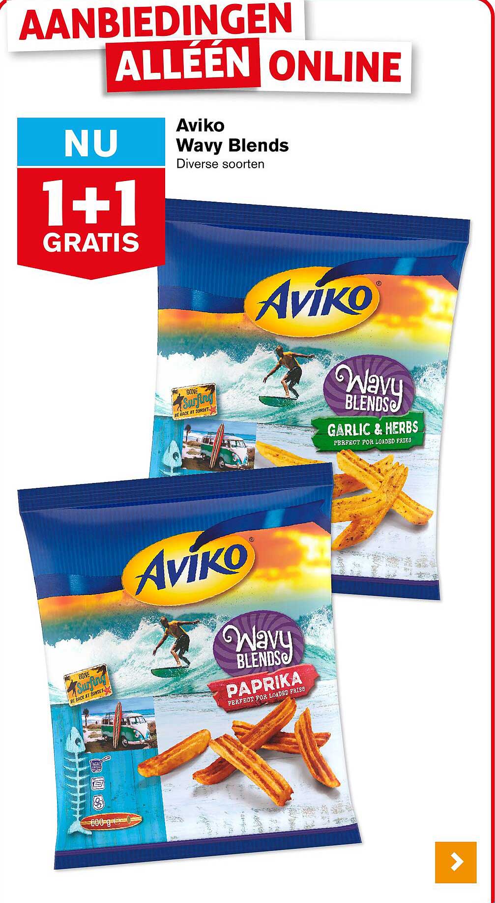 Aviko Wavy Blends - 1 + 1 Gratis