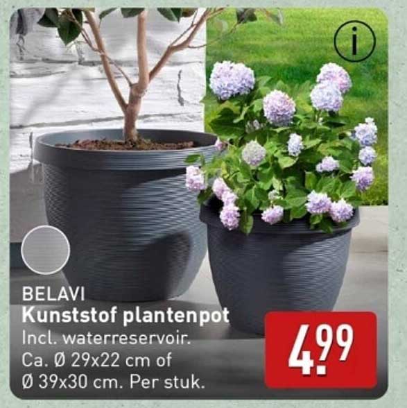 BELAVI Kunststof plantenpot