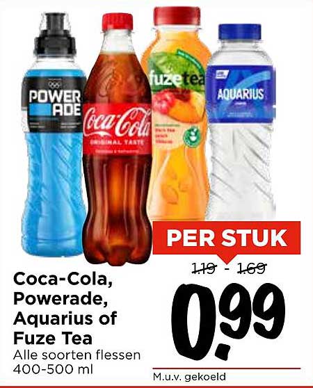 Coca-Cola, Powerade, Aquarius of Fuze Tea