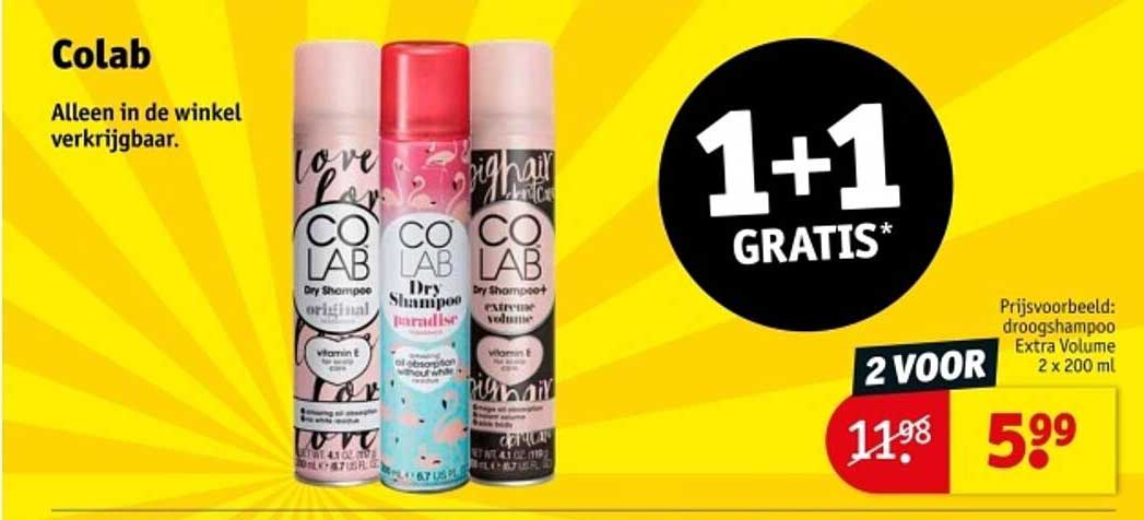 Colab 1+1 Gratis Droogshampoo