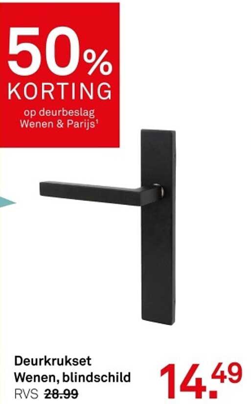 Deurkruiset Wenen, blind schild