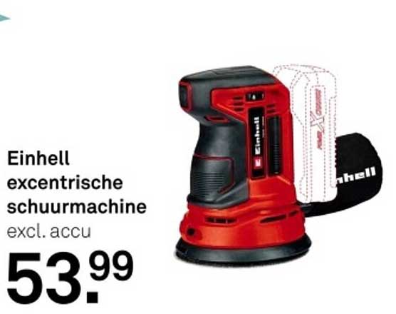 Einhell excentrische schuurmachine excl. accu