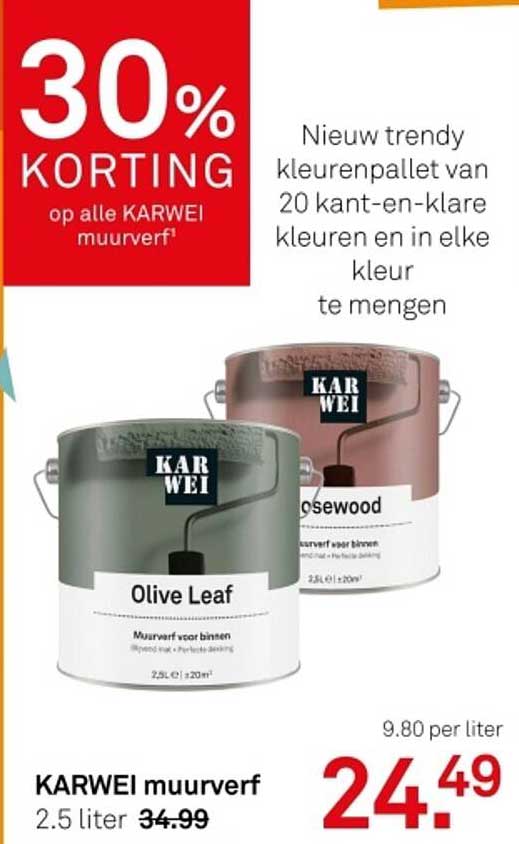 KARWEI muurverf 2.5 liter