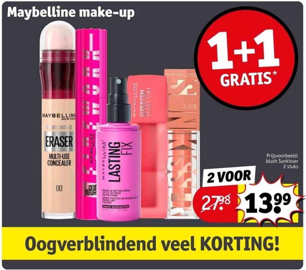 Maybelline make-up 1+1 GRATIS