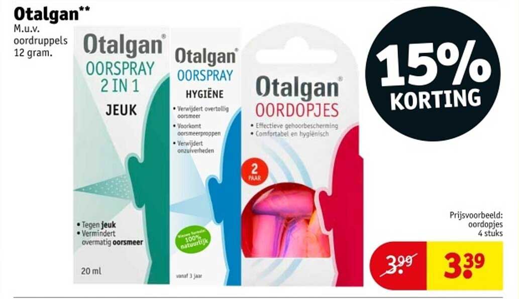 Otalgan OORSpray 2 in 1 - 15% Korting