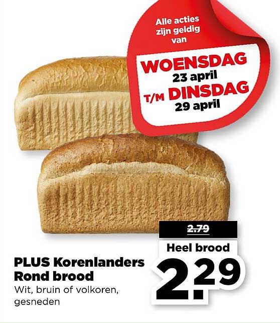 PLUS Korenlanders Rond brood
