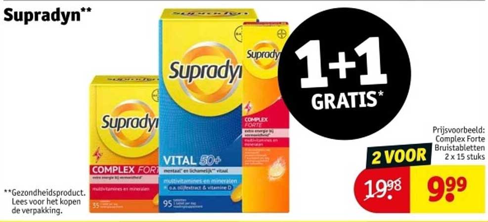 Supradyn Complex Forte 1+1 GRATIS!