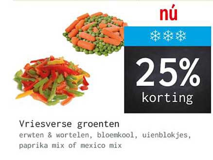 Vriesverse groenten