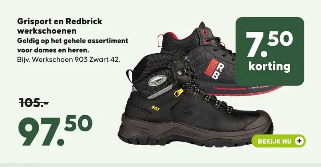 Grisport en Redbrick werkschoenen