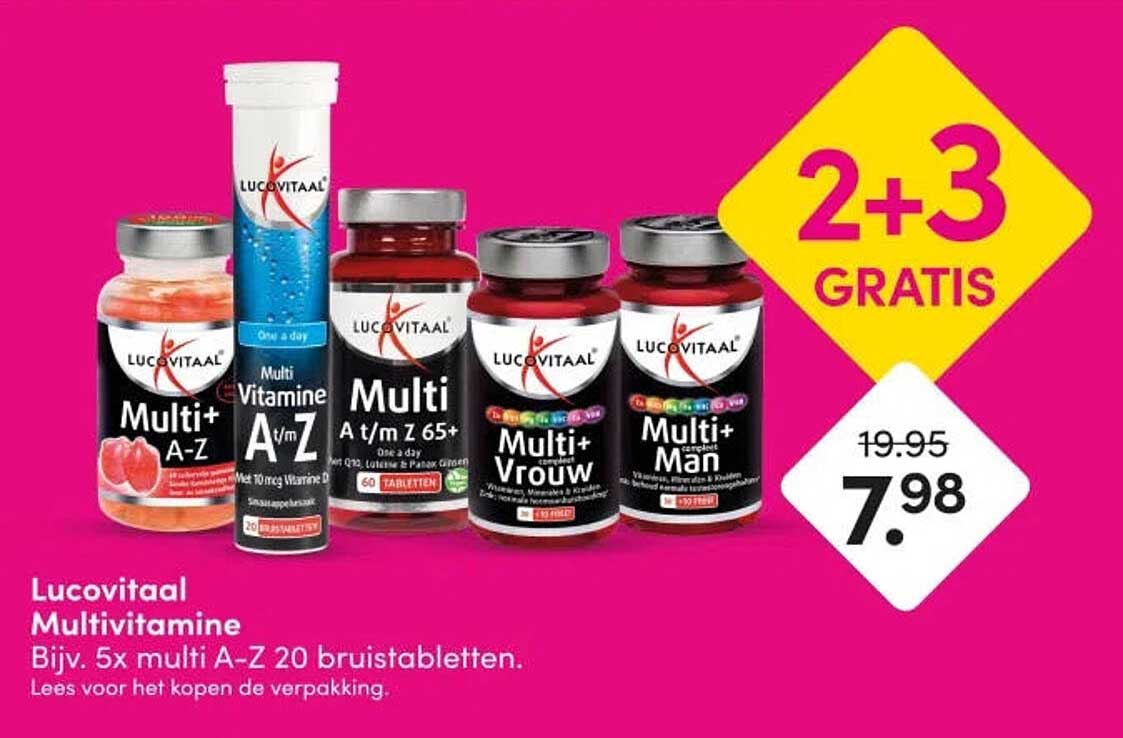 Lucovitaal Multivitamine 2+3 GRATIS