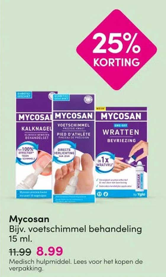 Mycosan Bijv. voetschimmel behandeling 15 ml.