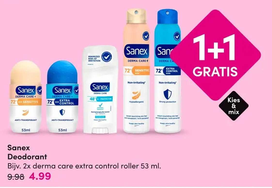 Sanex Deodorant 1+1 GRATIS