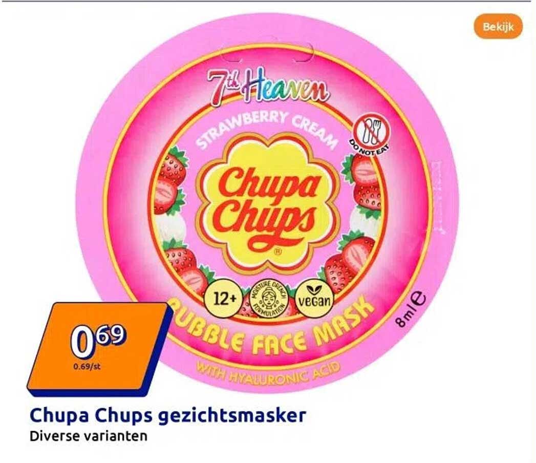 Chupa Chups gezichtsmasker