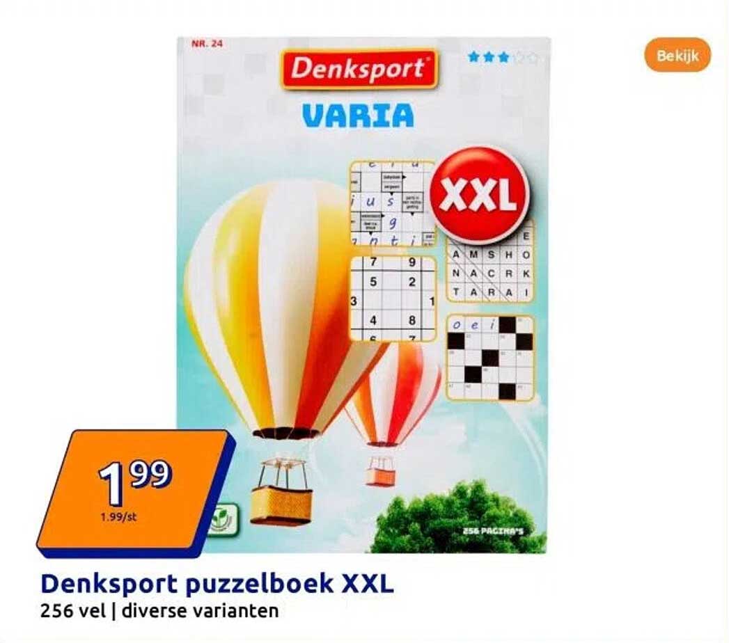 Denksport puzzelboek XXL