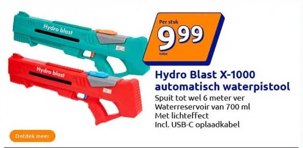 Hydro Blast X-1000 automatisch waterpistool
