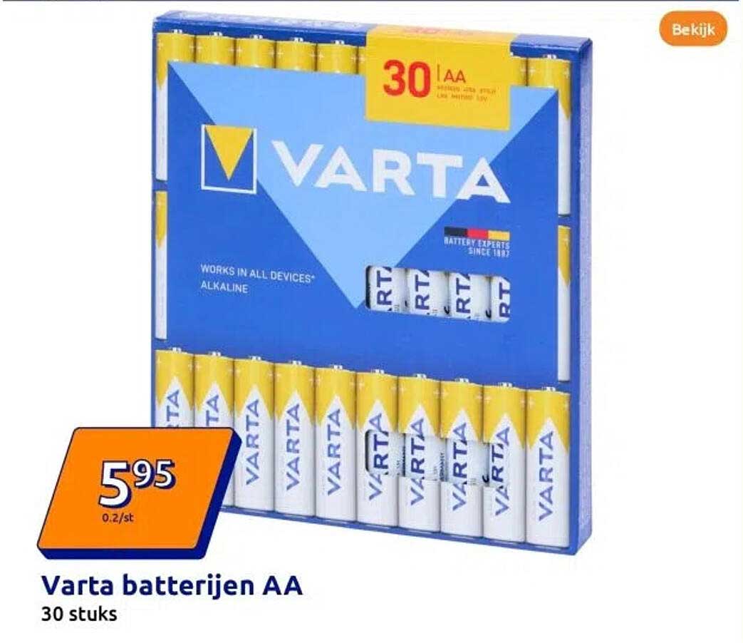 Varta batterijen AA 30 stuks