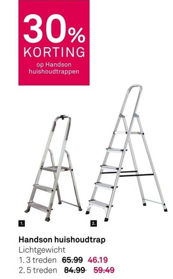 30% KORTING op Handson huishoudtrappen