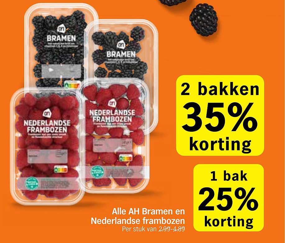 Alle AH Bramen en Nederlandse frambozen