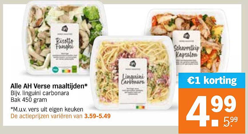 Alle AH Verse maaltijden*