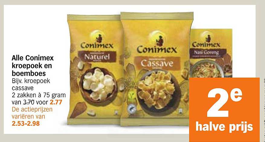 Alle Conimex kroepoek en boemboes