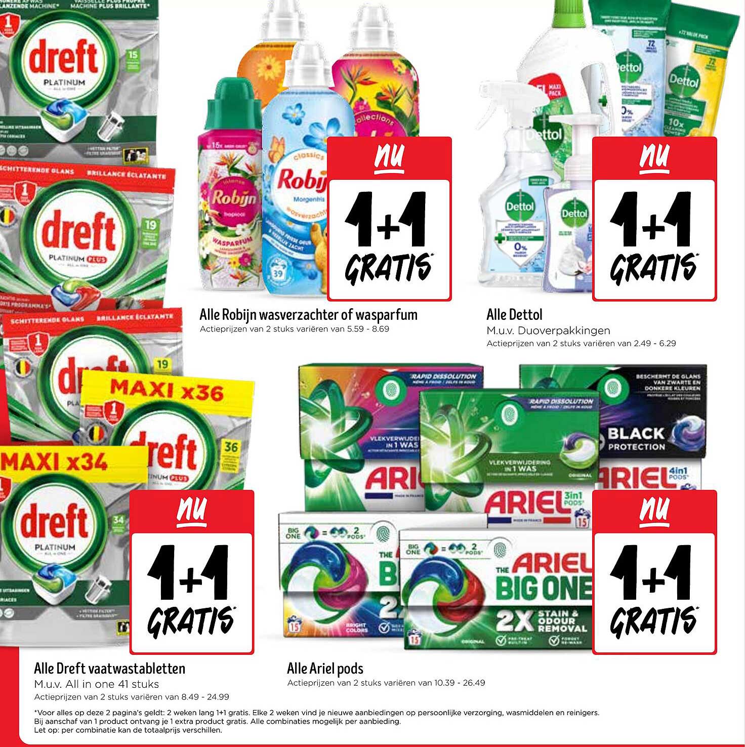 Alle Dreft vaatwastabletten M.u.v. All in One 41 stuks