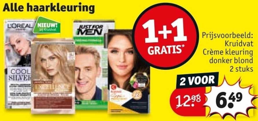 Alle haarkleuring - 1+1 GRATIS