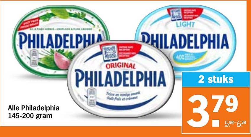 Alle Philadelphia 145-200 gram