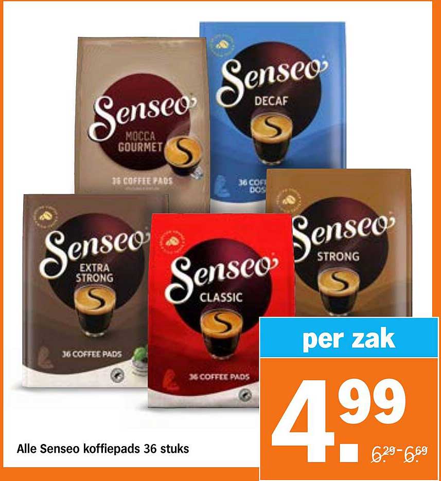 Alle Senseo koffiepads 36 stuks