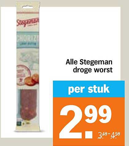 Alle Stegeman droge worst