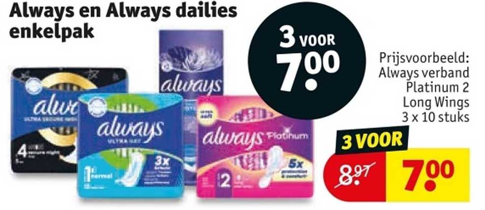 Always en Always dailies enkelpak